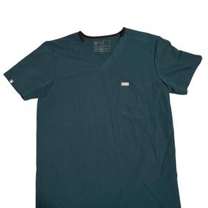 Figs Men's Hunter Green Scrub Top